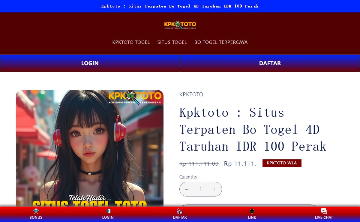 Kpktoto : Situs Terpaten Bo Togel 4D Taruhan IDR 100 Perak