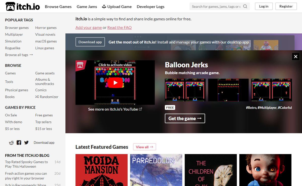 Download the latest indie games - itch.io