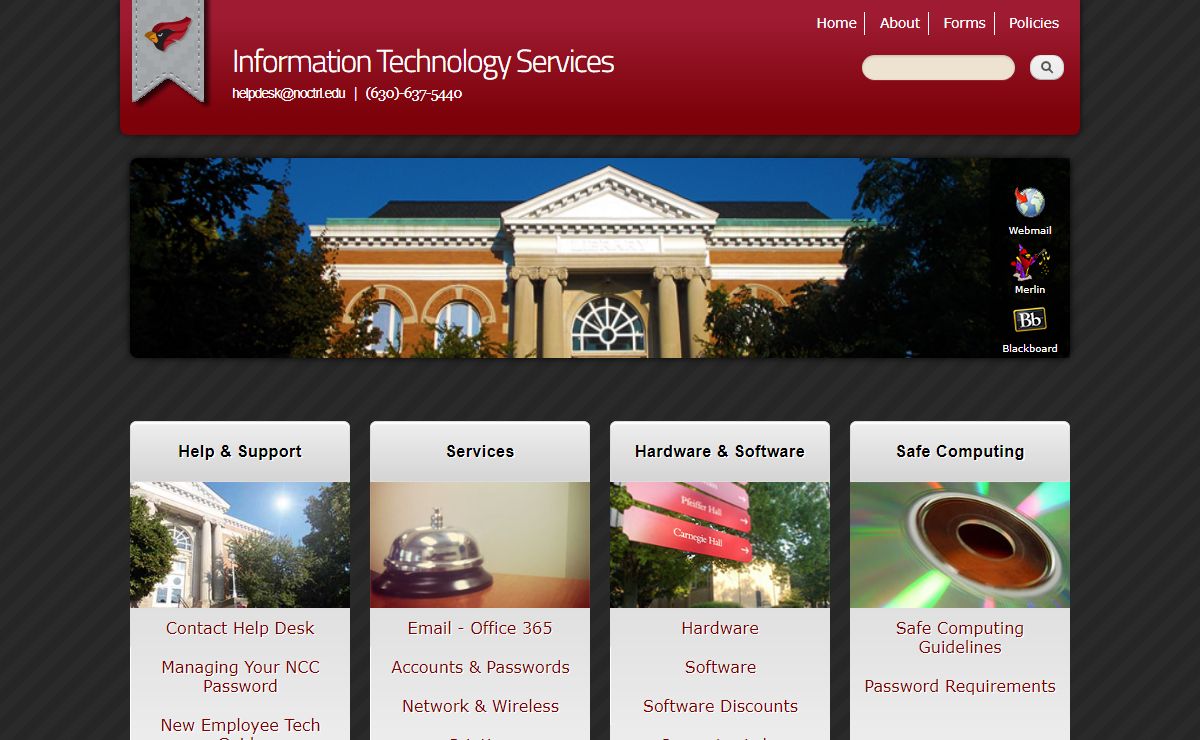Information Technology Services | <a href="mailto:helpdesk@noctrl.edu">helpdesk@noctrl.edu</a> | (630)-637-5440