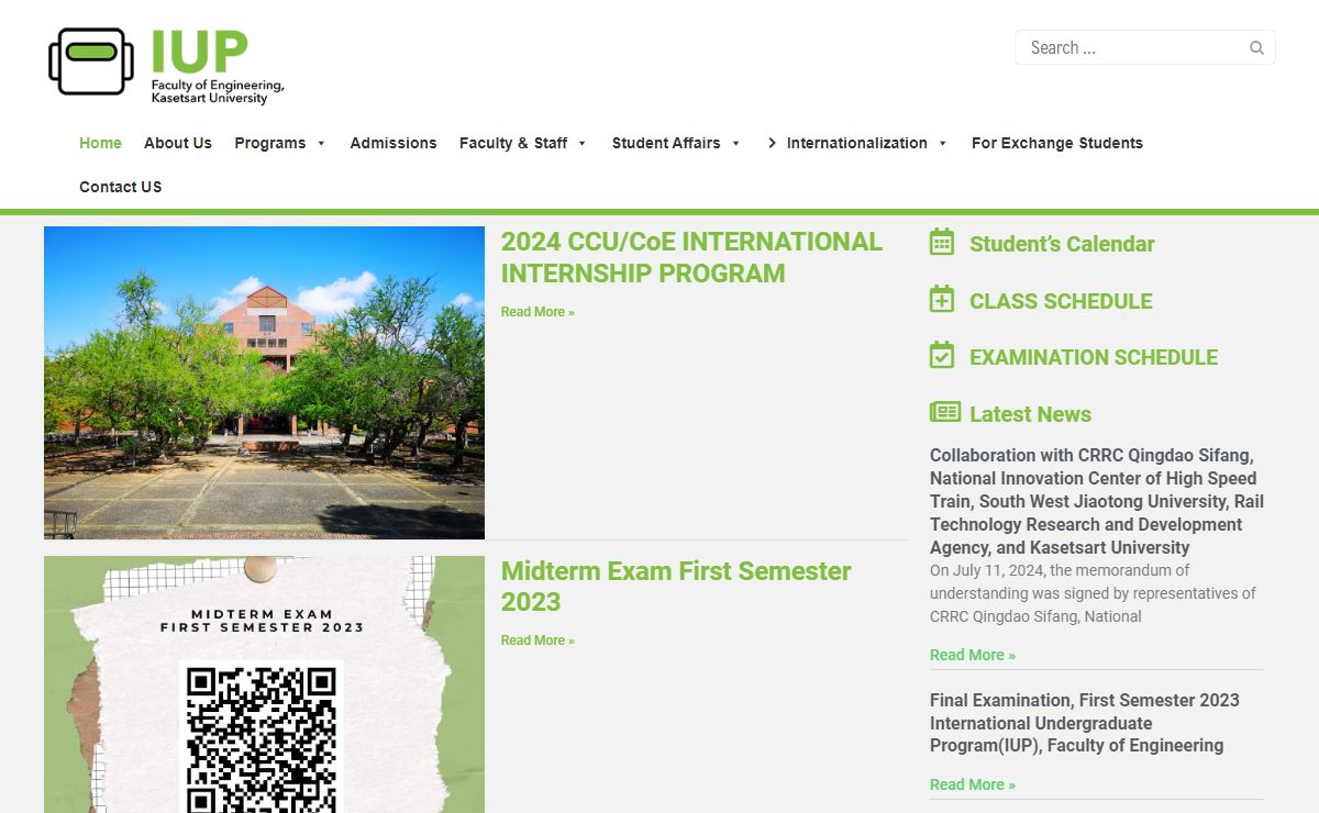 iup – International Undergraduate Program (IUP)