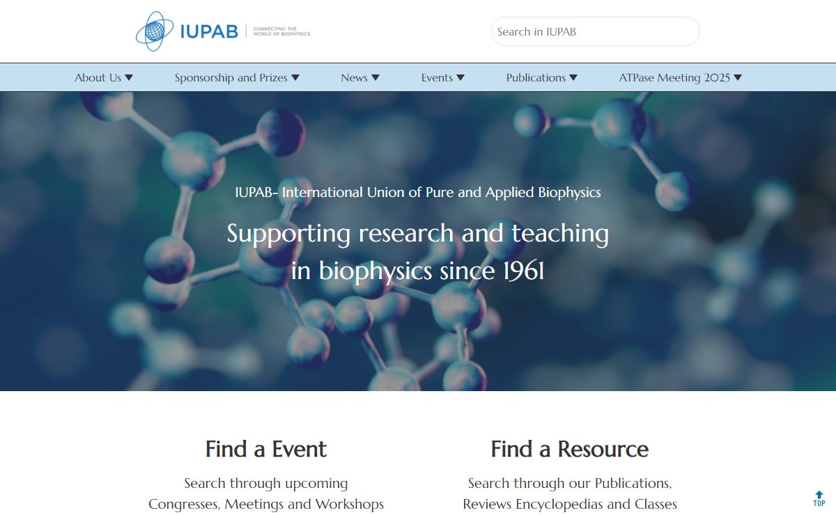 IUPAB – International Union for Pure and Applied Biophysics