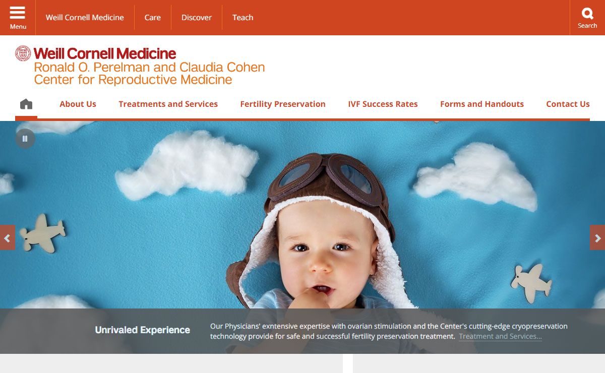 Ronald O. Perelman and Claudia Cohen Center for Reproductive Medicine | Weill Cornell Medicine