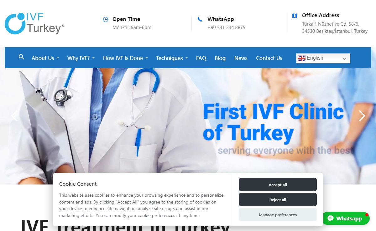 Best IVF Treatment Center of Turkey since 1989 - IVF Turkey