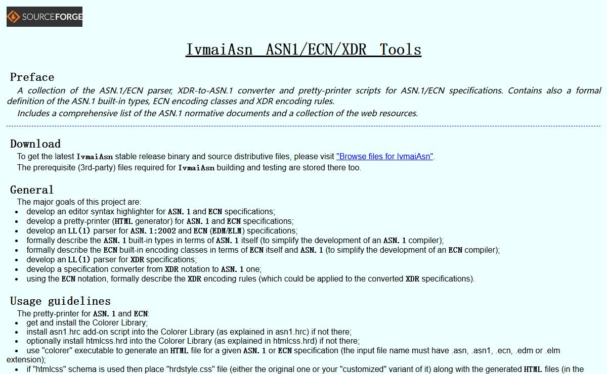 IvmaiAsn ASN1/ECN/XDR Tools