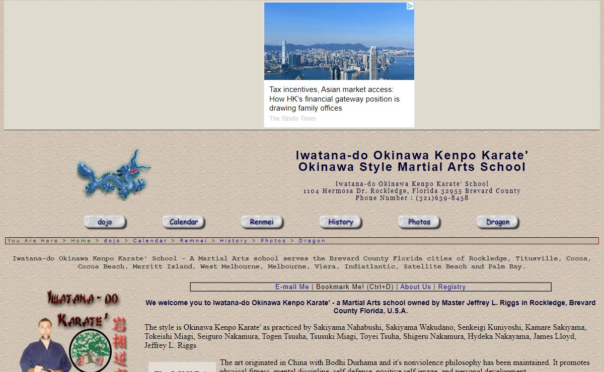 Iwatana-do Okinawa Kenpo Karate - Rockledge Florida Okinawa Style Martial Arts School