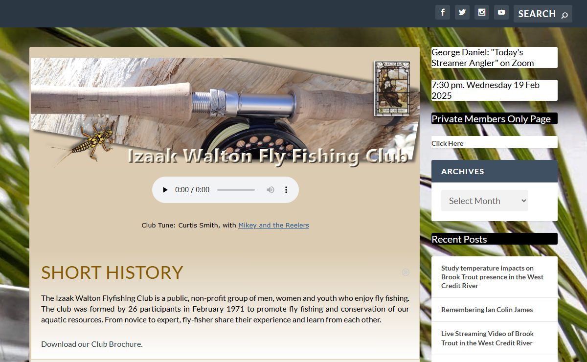 Izaak Walton Fly Fishing Club % - Izaak Walton Fly Fishing Club % %