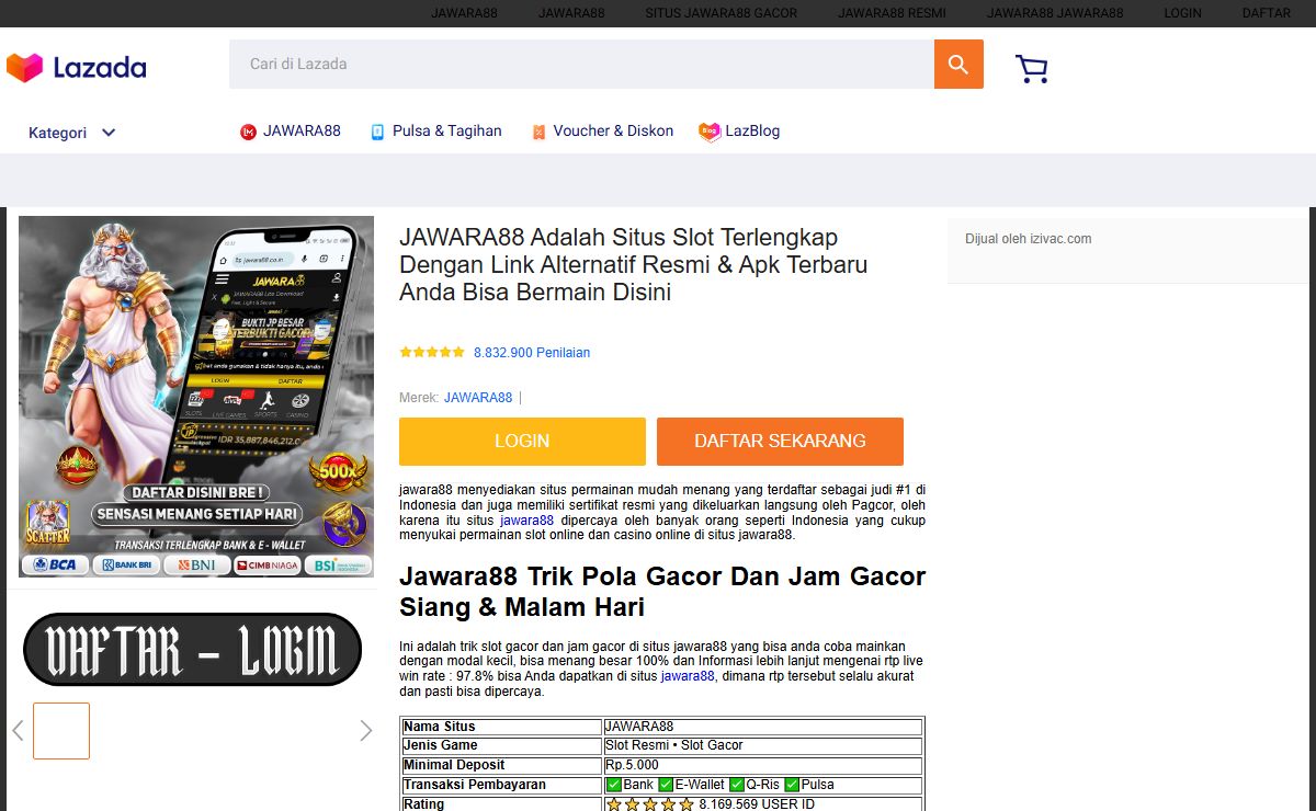 JAWARA88 Adalah Situs Slot Terlengkap Dengan Link Alternatif Resmi & Apk Terbaru Anda Bisa Bermain Disini