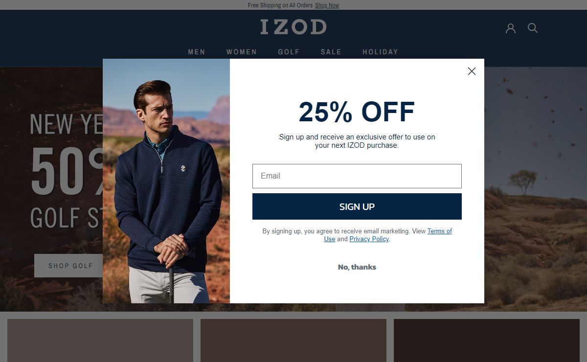 IZOD - Golf Clothing & Activewear
