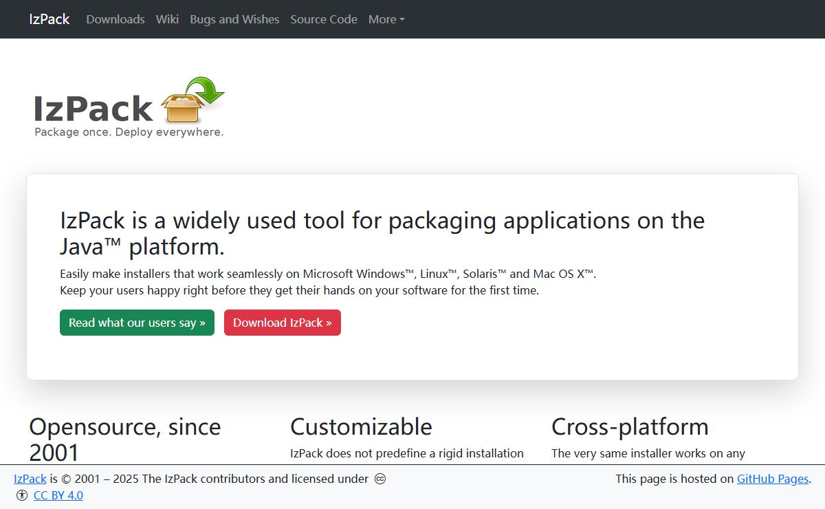 IzPack - Package once. Deploy everywhere.
