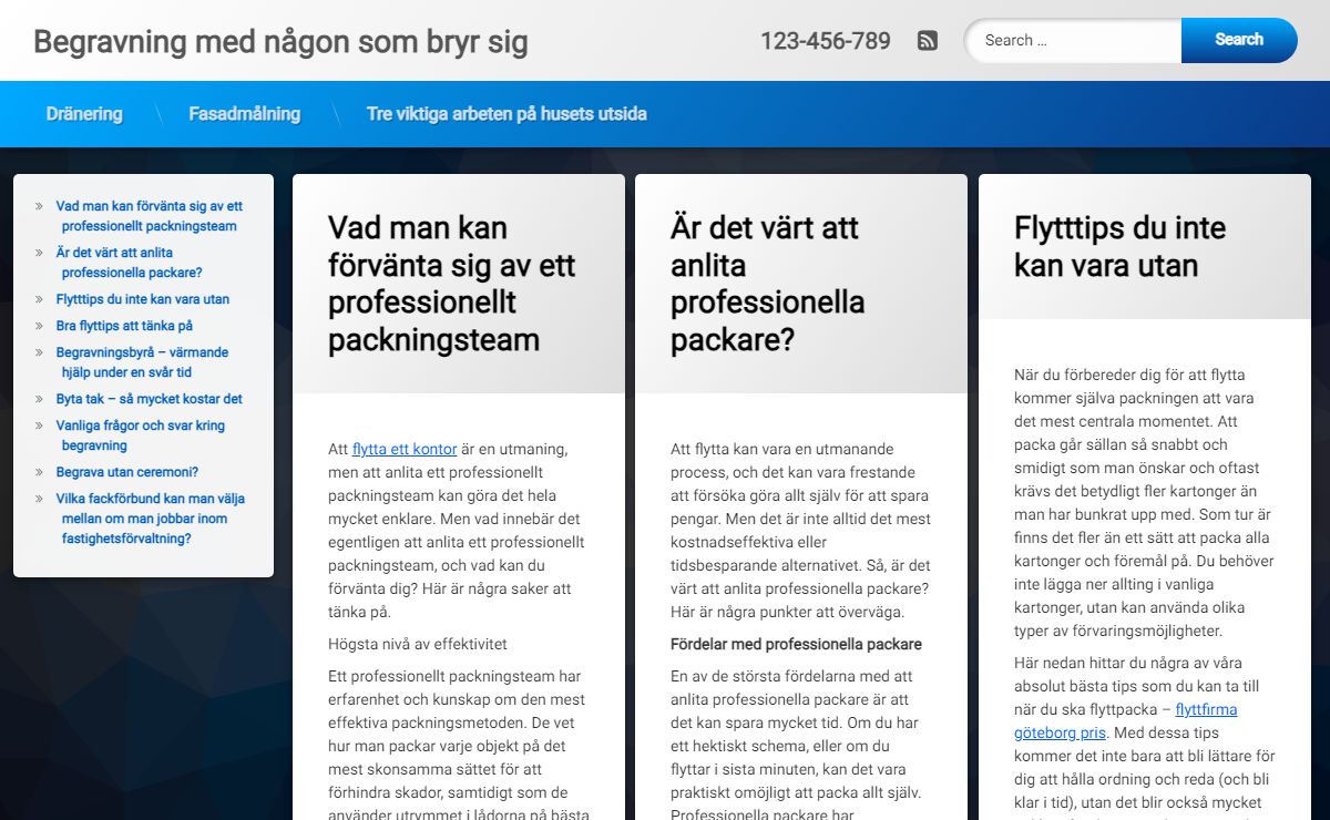 Begravningsbyrå & Takläggare - Fixar din flyttfirma i Stockholm