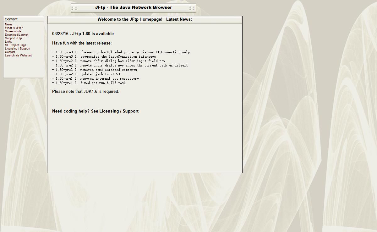 JFtp - Open Source FTP, SFTP, NFS and SMB file transfer client and more