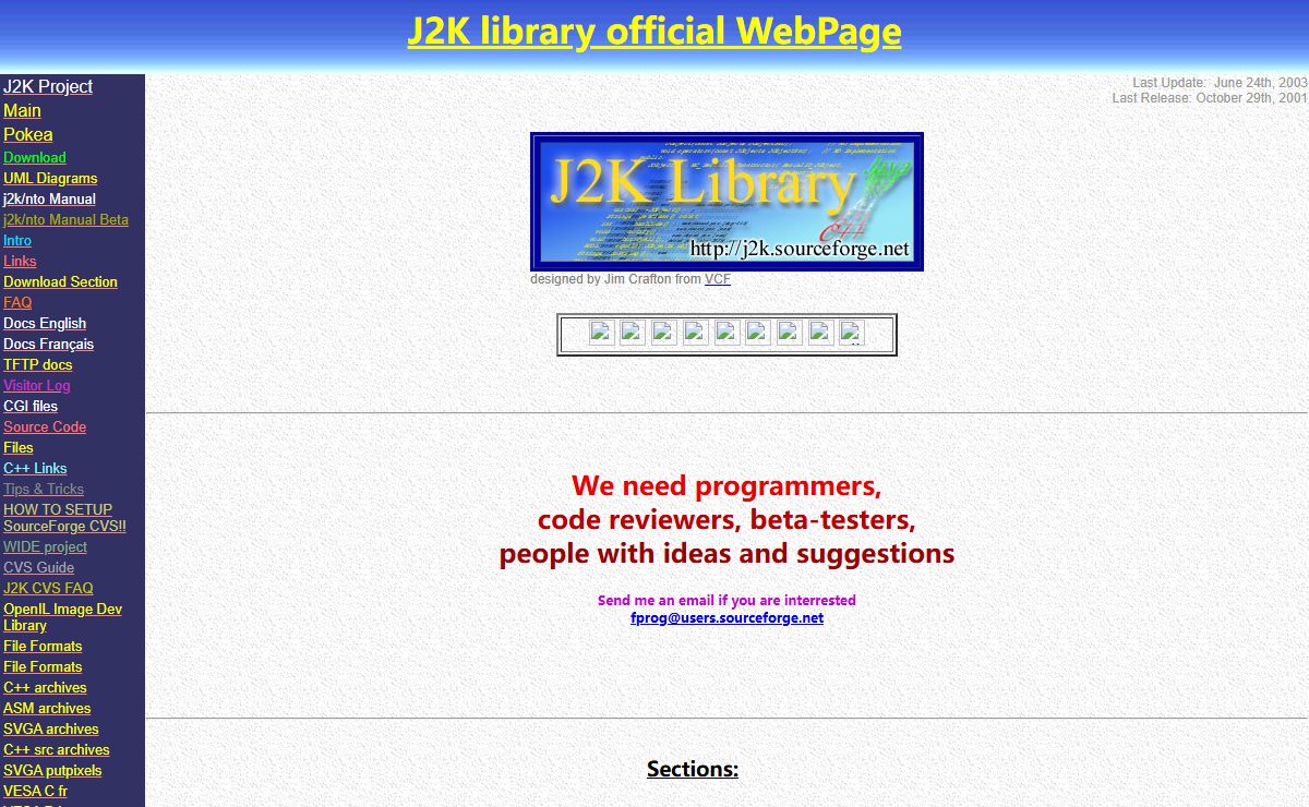 J2K library official WebPage