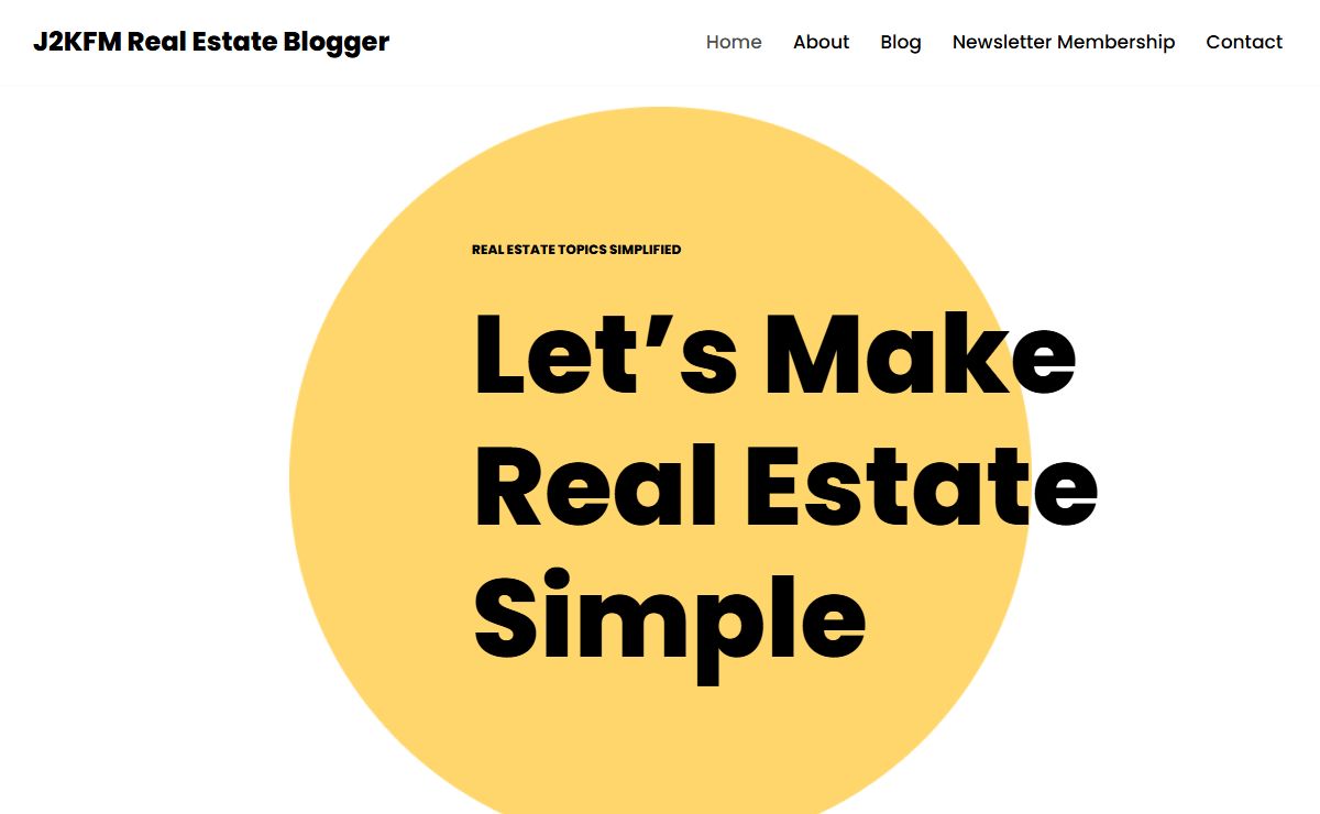 Home - J2KFM Real Estate Blogger