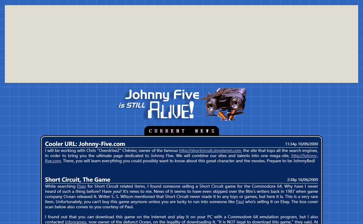 Johnny Five is STILL Alive!