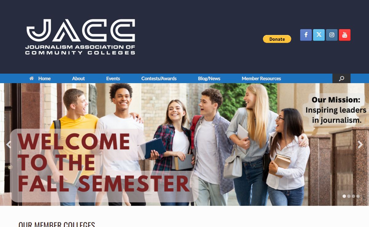 Journalism Association of Community Colleges – Journalism conferences, awards and training for journalism students and faculty in California