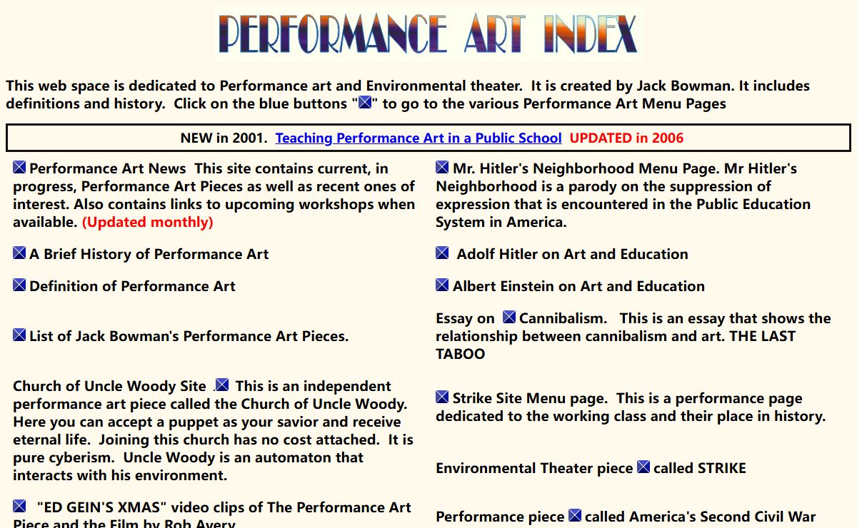 PERFORMANCE ART
