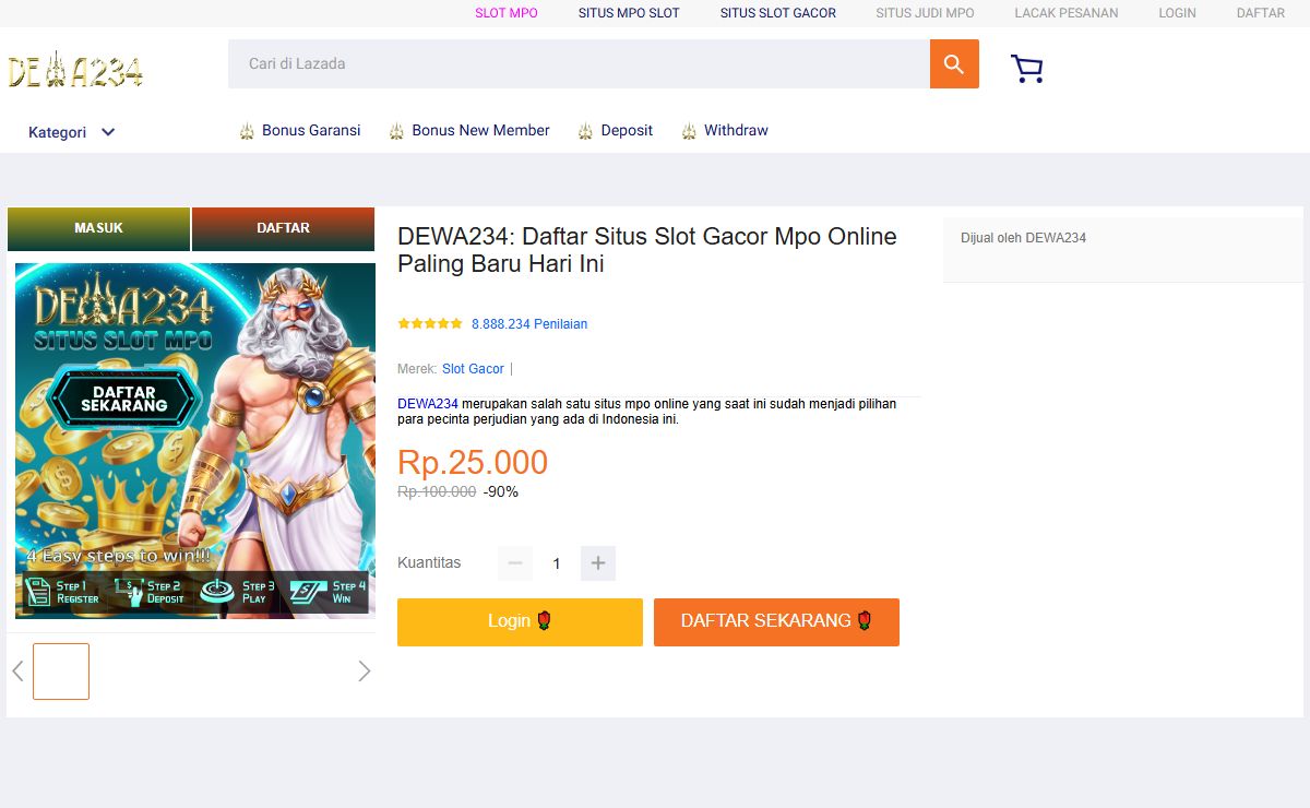 DEWA234: Daftar Situs Slot Gacor Mpo Online Paling Baru Hari Ini