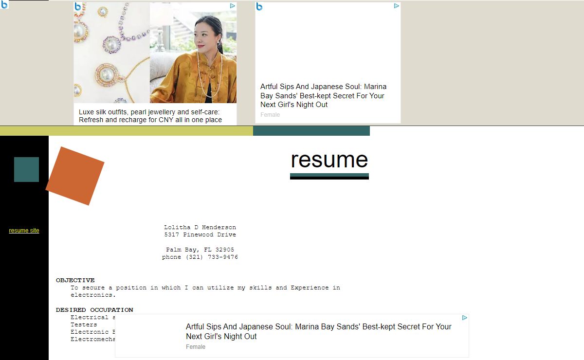 resume
