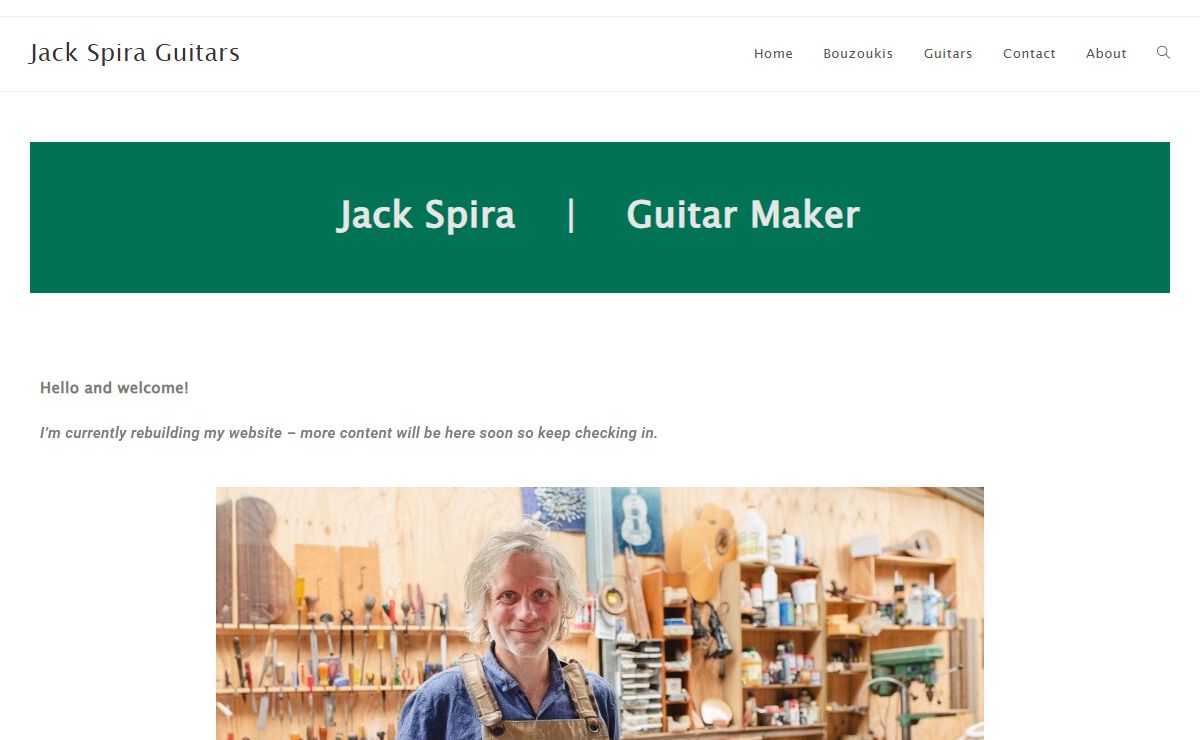 Jack Spira Guitars – Jack Spira Guitar Maker