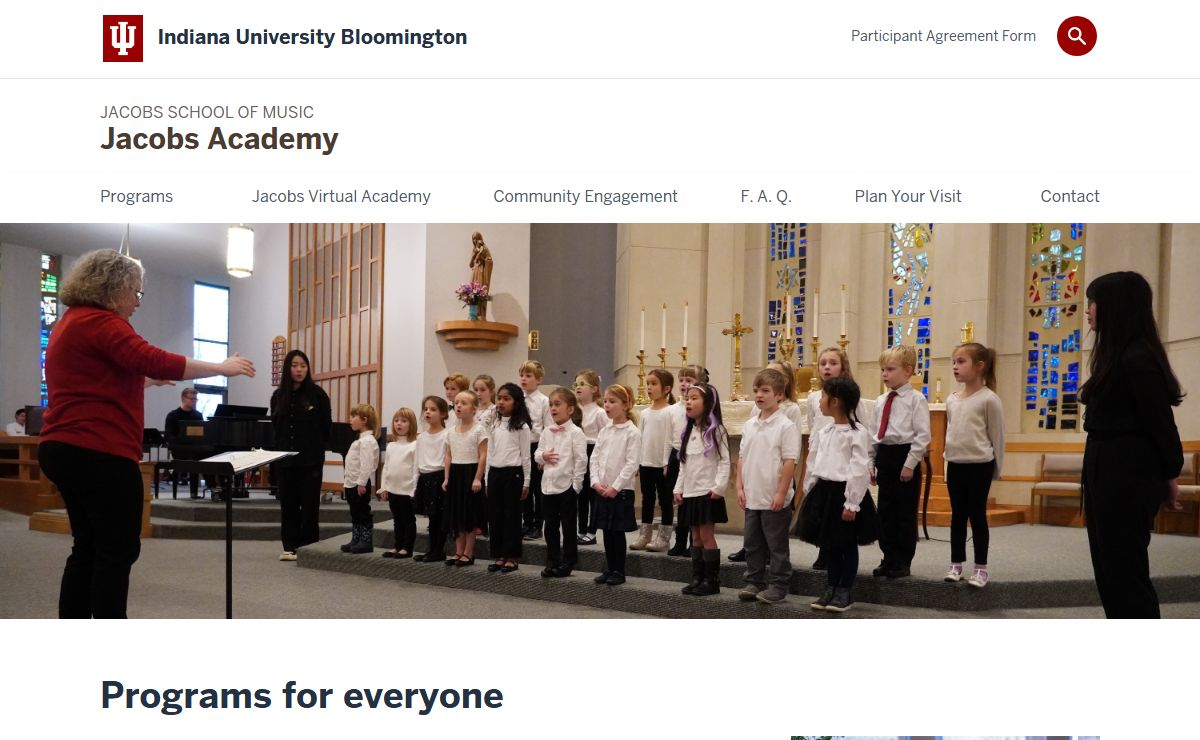 Jacobs Academy: Indiana University Bloomington