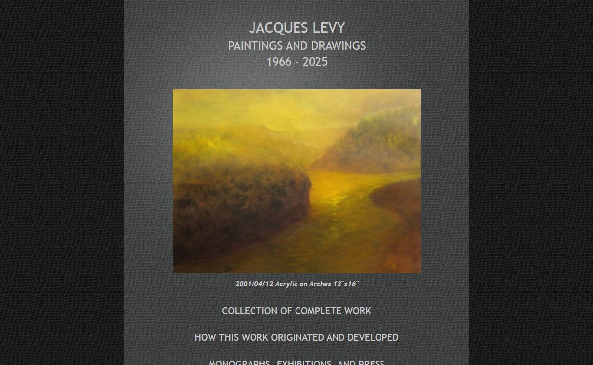 Jacques Levy Paintings and Drawings 1966 - 2025