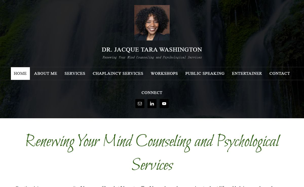 Dr. Jacque Tara Washington – Renewing Your Mind Counseling and Psychological Services