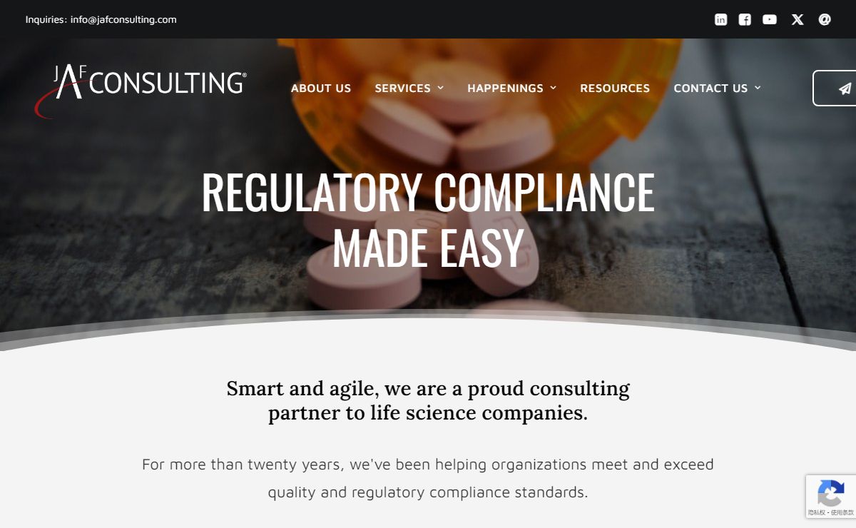 JAF Consulting, Inc. | Pharmaceutical & Regulatory Consultants