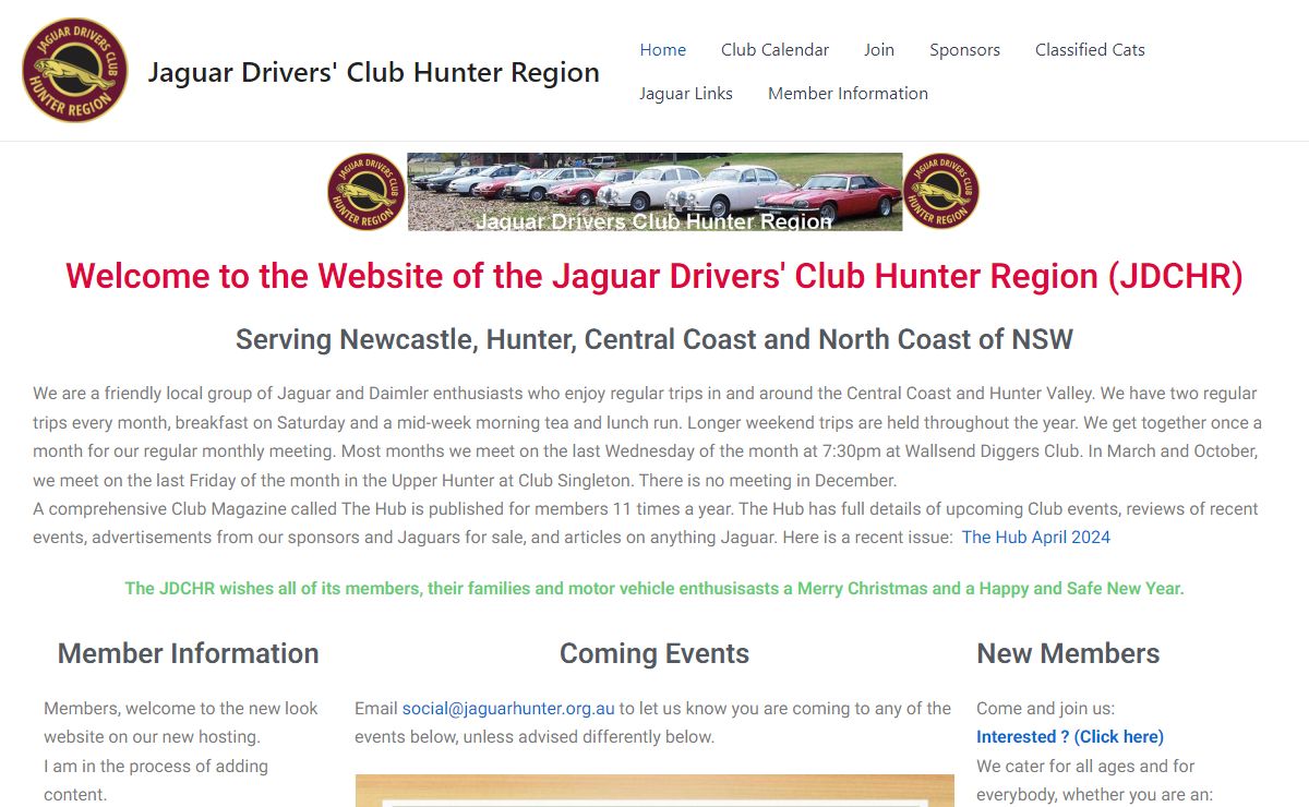 Jaguar Drivers' Club Hunter Region – For Jaguar lovers in the Hunter and Central Coast