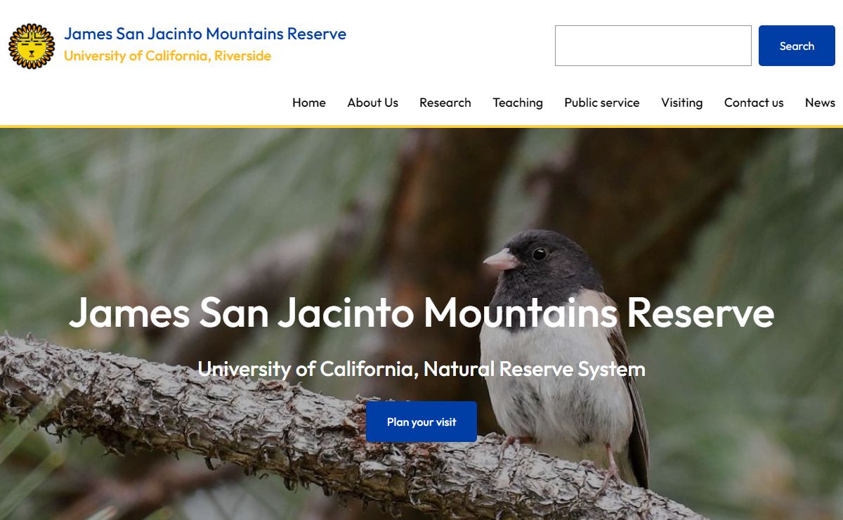 Homepage - James San Jacinto Mountains Reserve