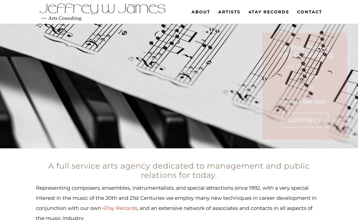 Jeffrey James Arts Consulting | JamesArts