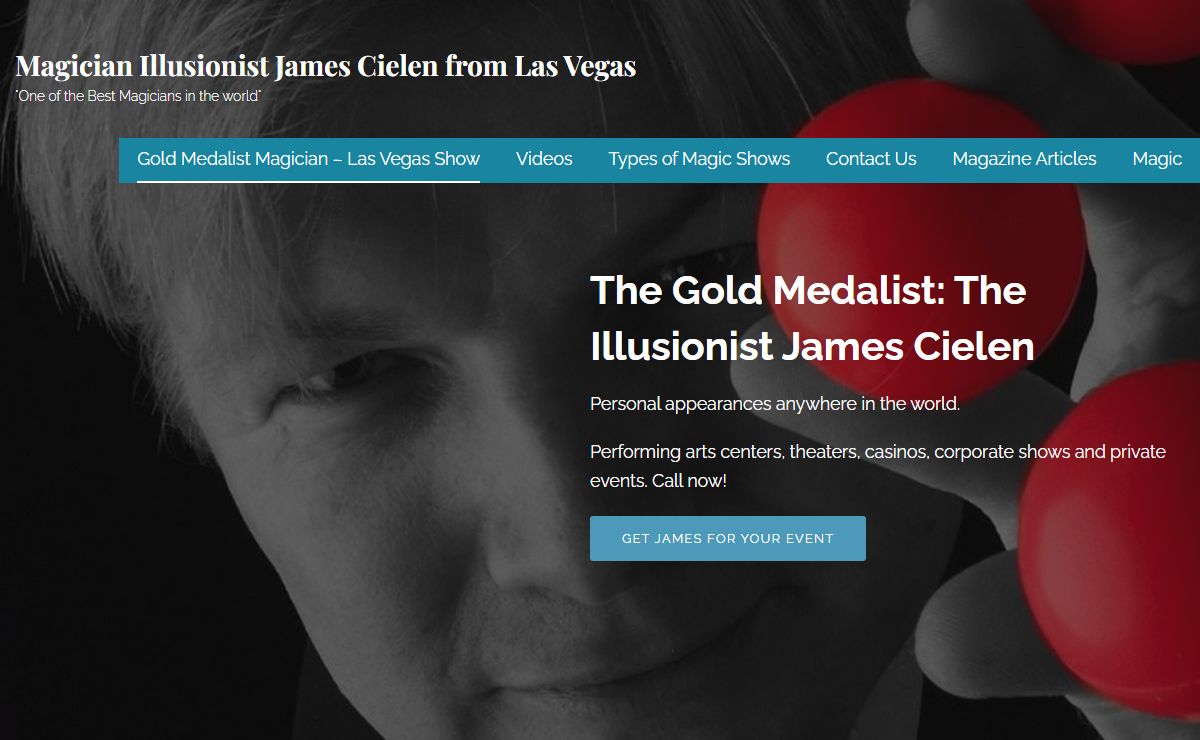 Magician Illusionist James Cielen from Las Vegas – "One of the Best Magicians in the world"