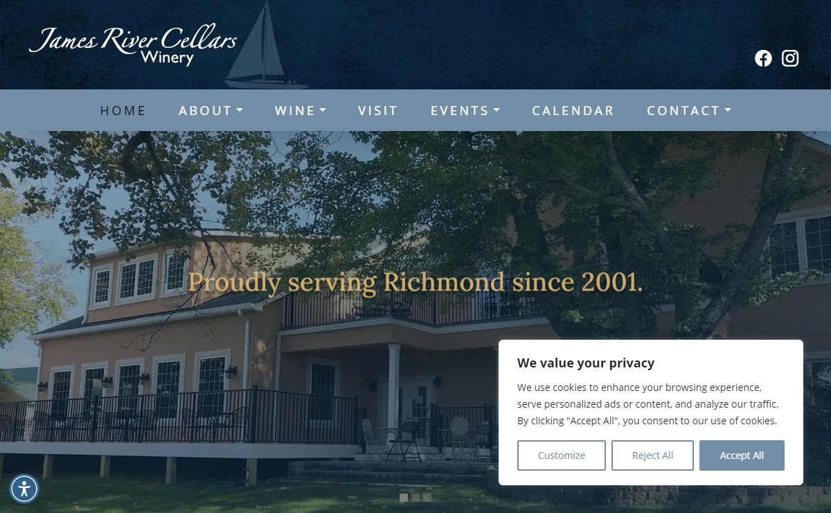 Home - James River Cellars Winery