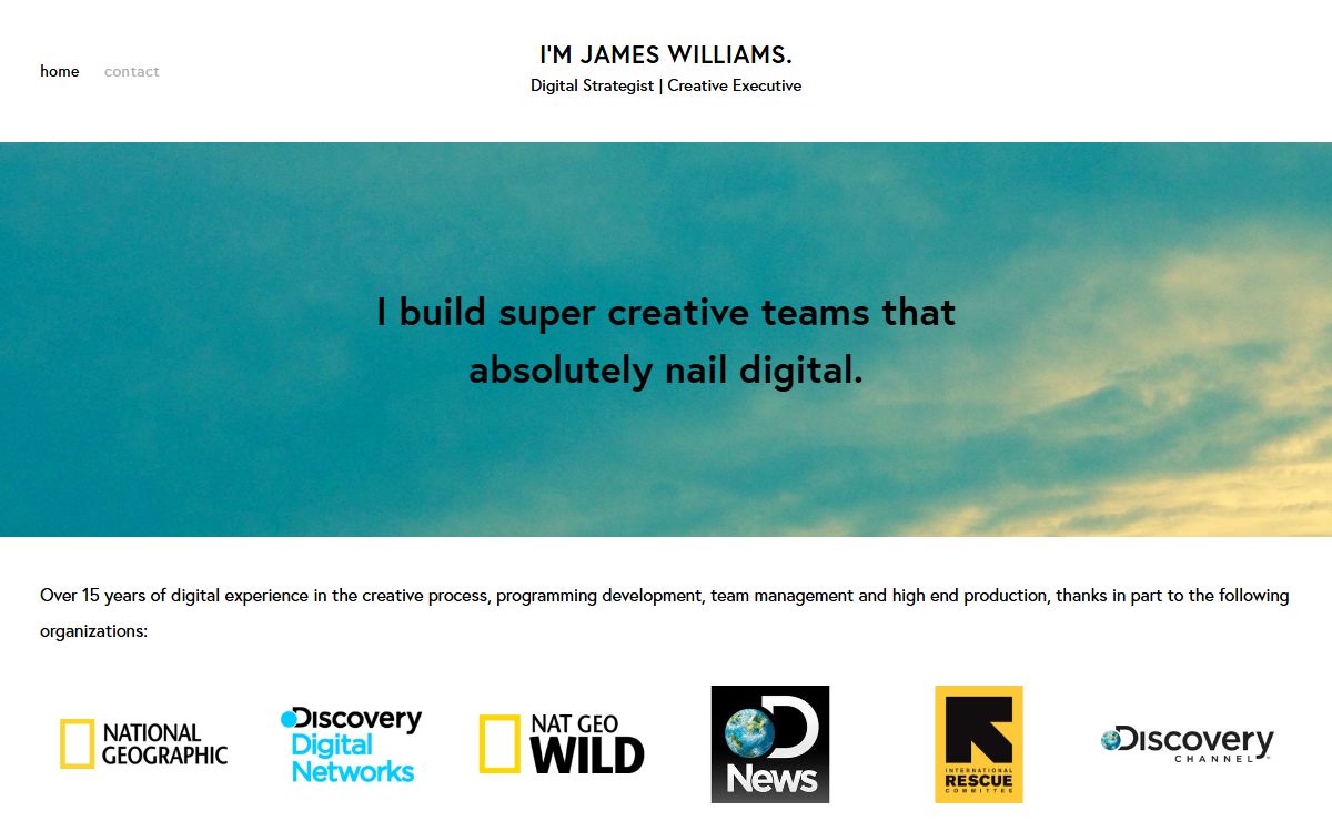 I'm James Williams.