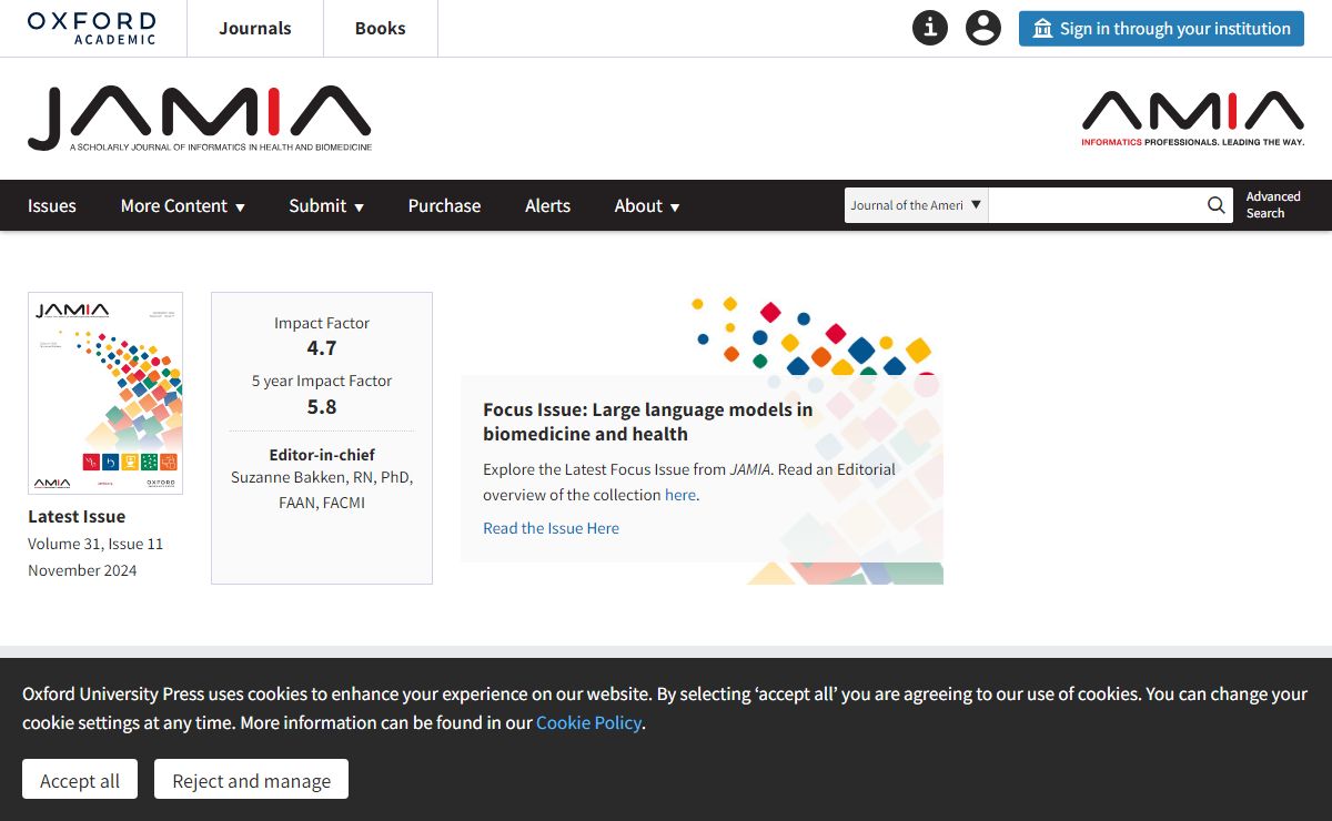 Journal of the American Medical Informatics Association | Oxford Academic
