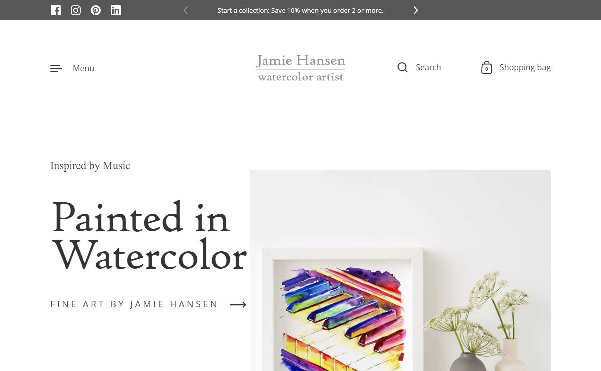 Art for your Music Room | Fine art in watercolor by Jamie Hansen – Jamie Hansen Art