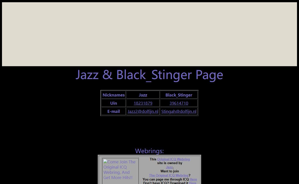 Jazz & Black_Stinger Page