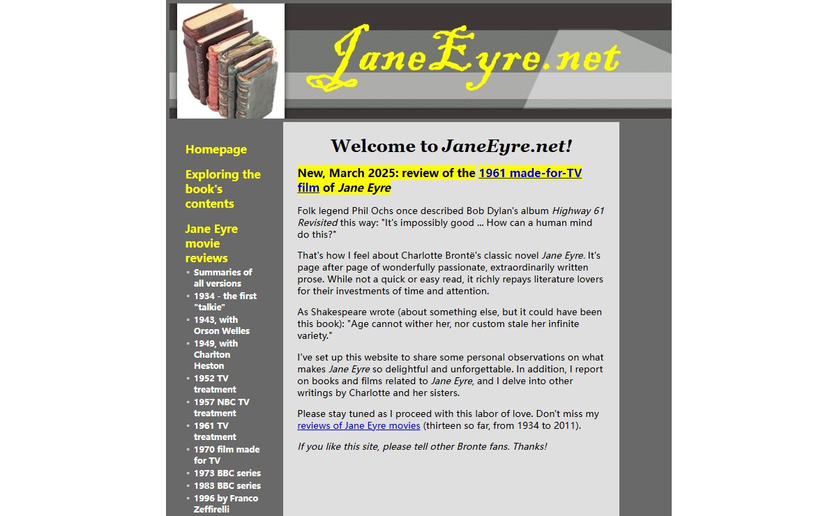 JaneEyre.net - Homepage