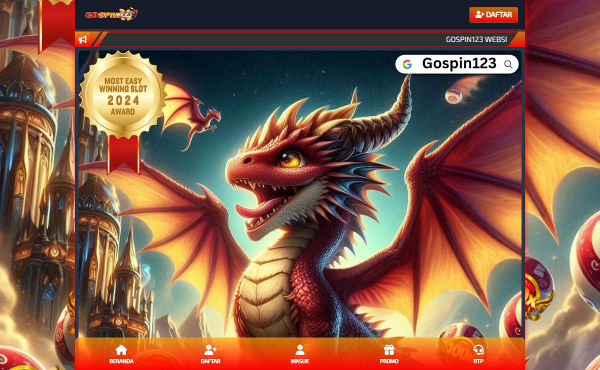 GOSPIN123: Website Resmi yang Memompa Kemenangan Semua Permainan dengan RTP Tinggi | Gospin 123