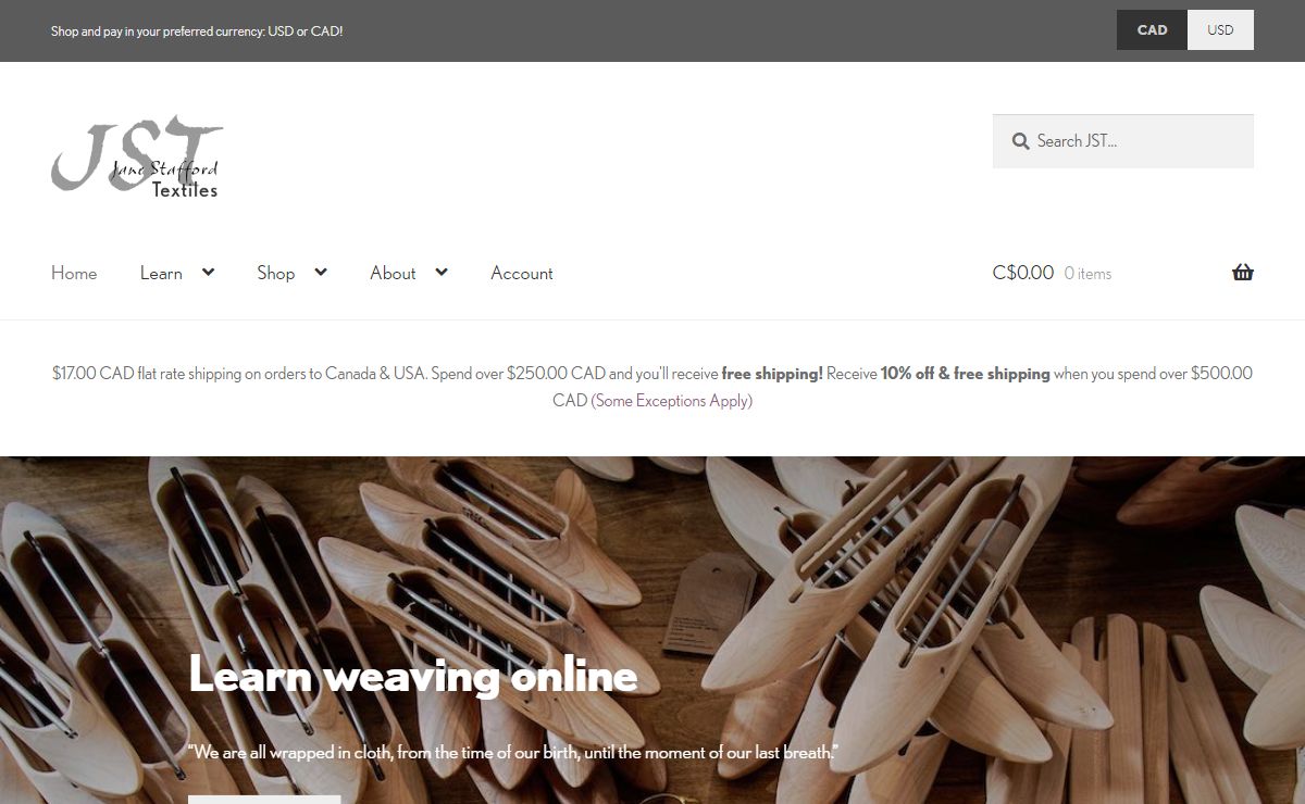 Jane Stafford Textiles – Weaving Supplies, Looms & Spinning Wheels