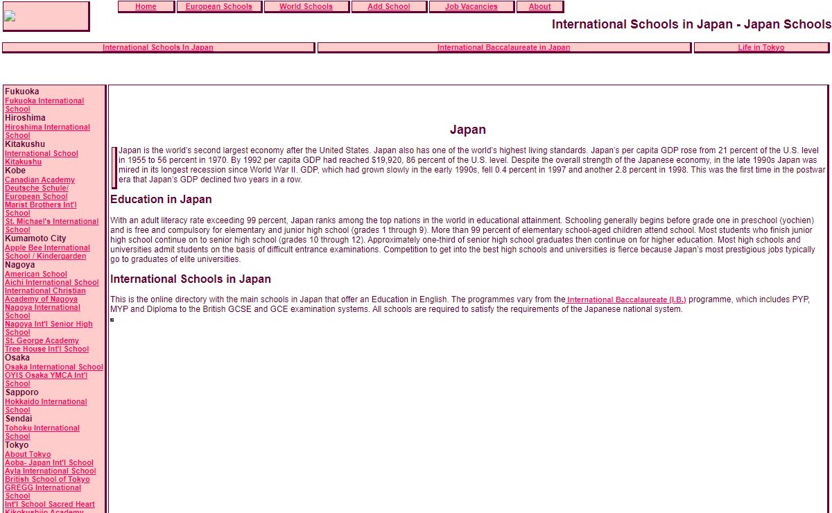 International Schools in Japan - Japan Schools