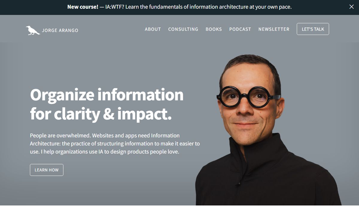Jorge Arango | Information Architecture Consulting & Training Services
