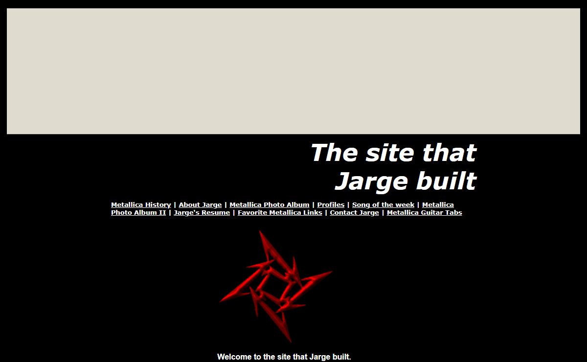 The site that Jarge built