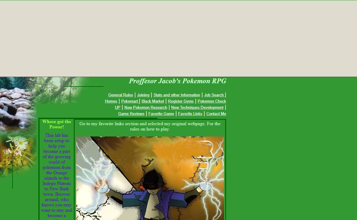 Proffesor Jacob's Pokemon RPG