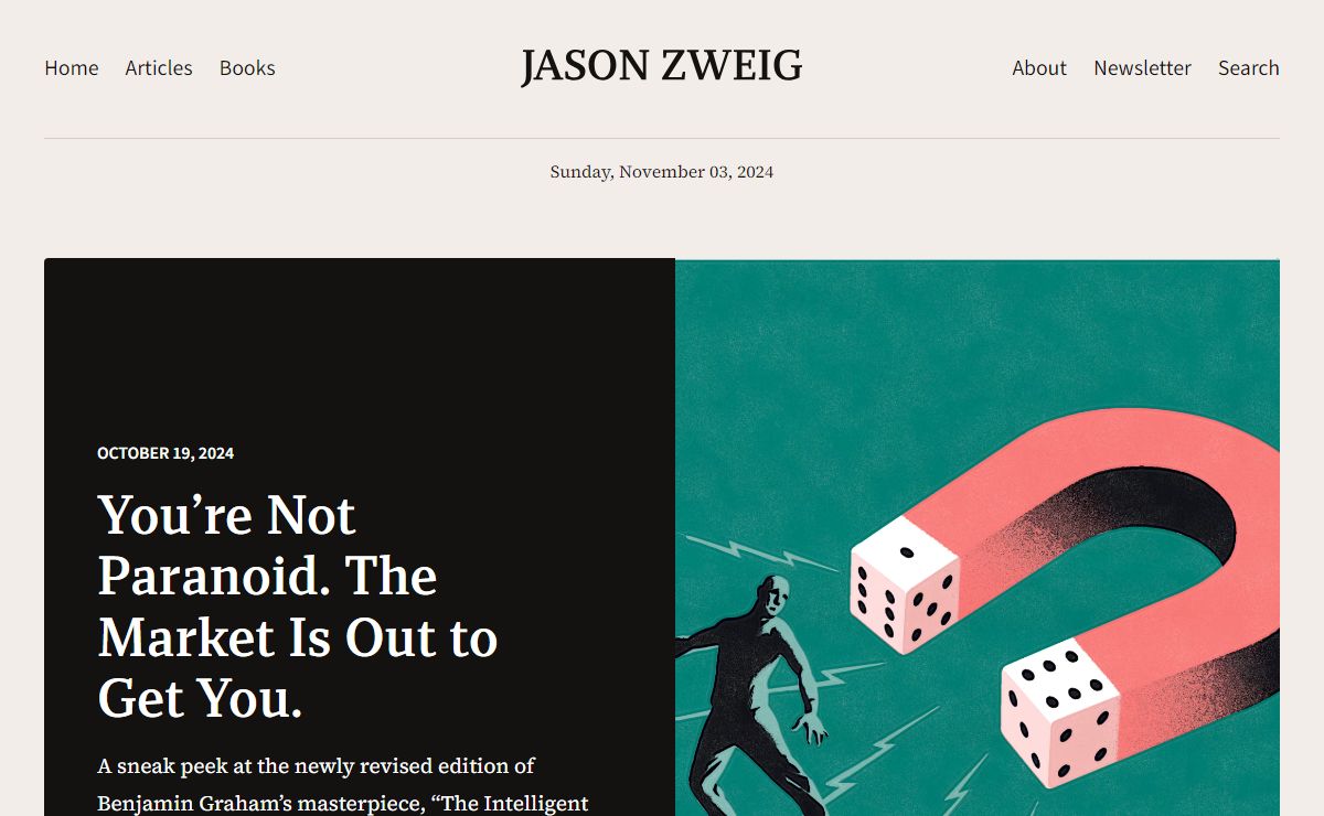 Jason Zweig – A Safe Haven for Intelligent Investors