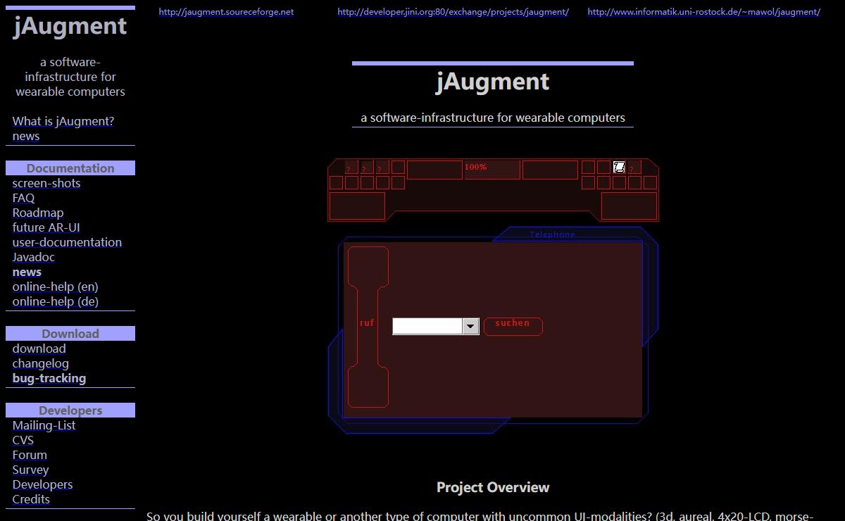 jAugment - a JINI based software for wearables and augmented reality