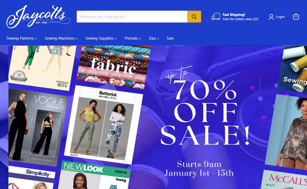 Jaycotts - Your number 1 for Sewing Supplies! — jaycotts.co.uk - Sewing Supplies