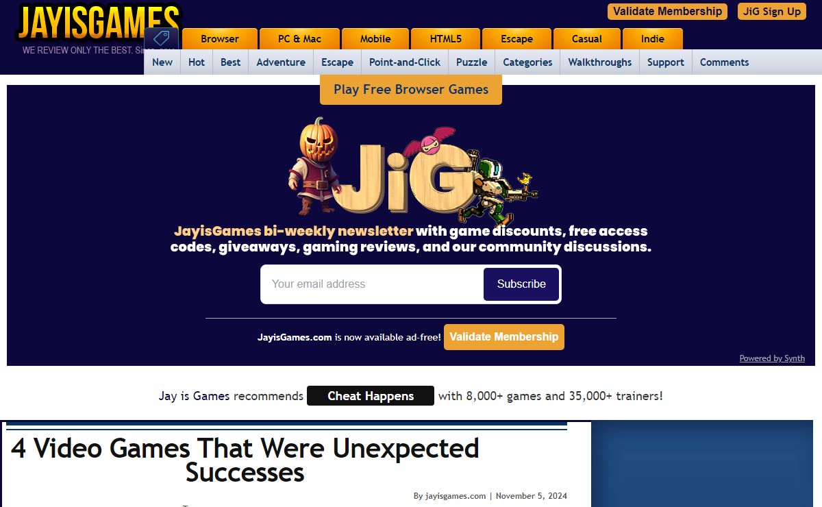 Jay is games - We do online and Mobile Game Reviews