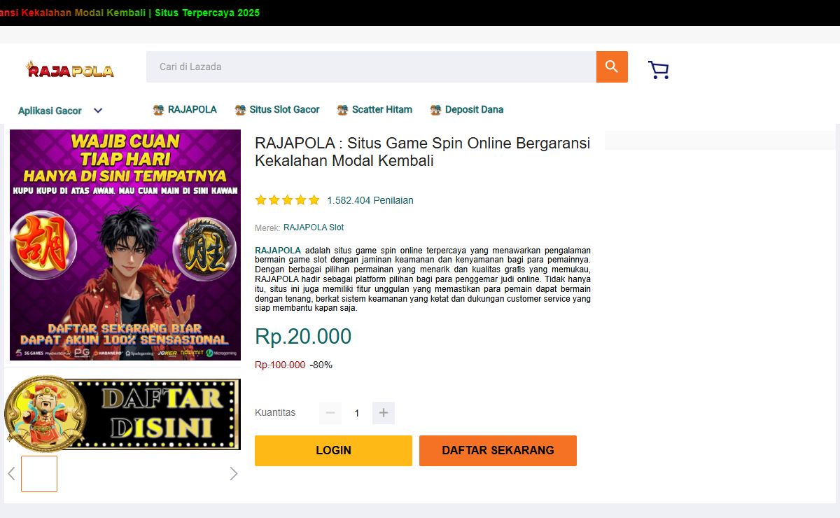 RAJAPOLA : Situs Game Spin Online Bergaransi Kekalahan Modal Kembali