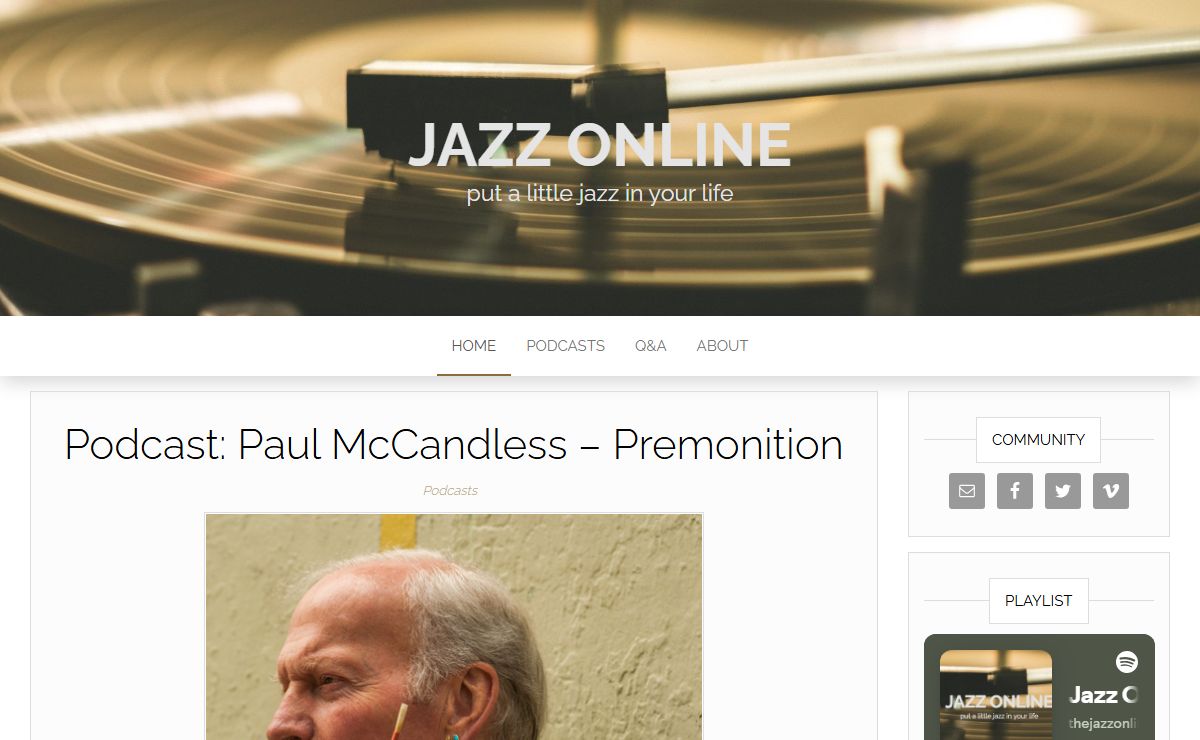 Jazz Online – put a little jazz in your life