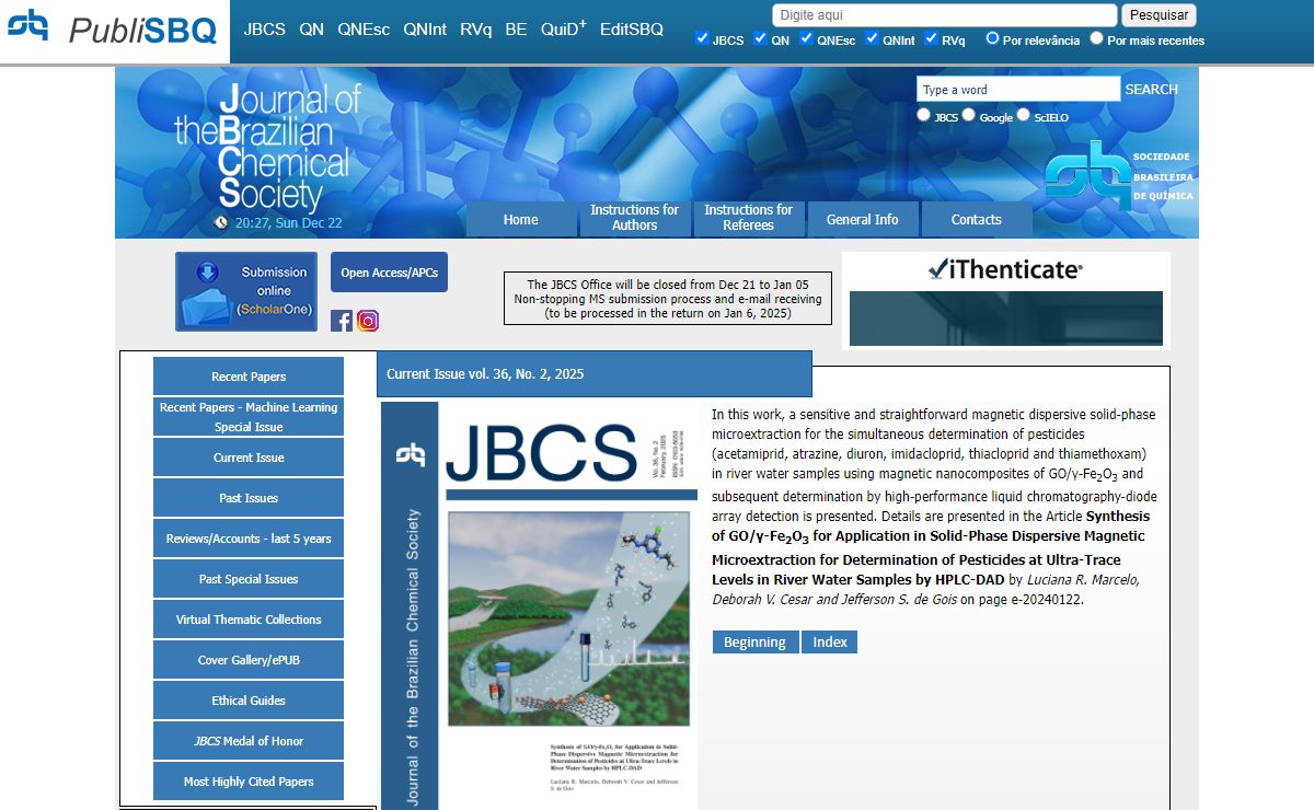 Journal of the Brazilian Chemical Society